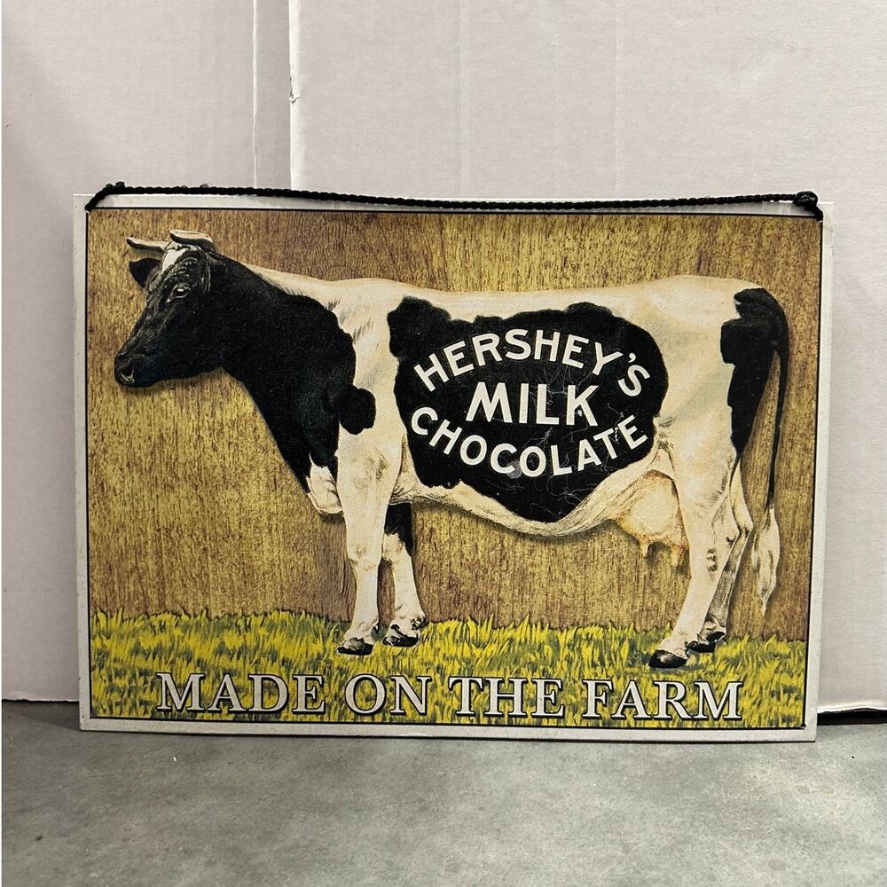 Hershey's, Milk Chocolate, Cow, Advertisement, 11x16", Vintage,  ~ 251008-WH P-5